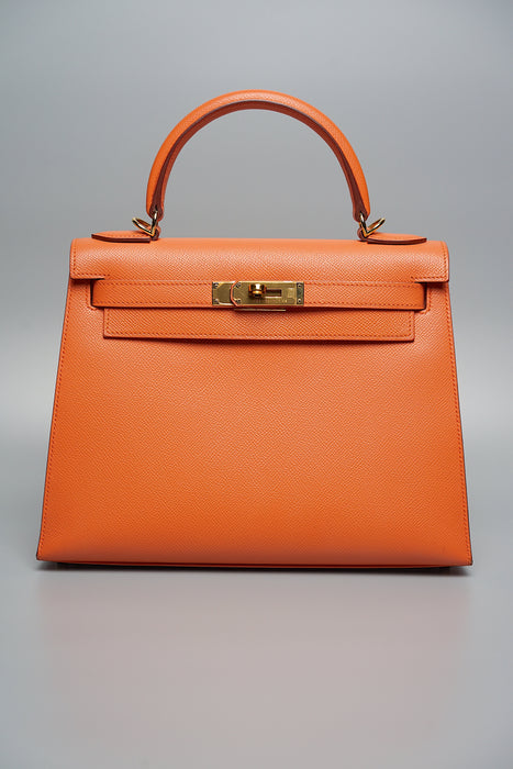 Hermes Kelly 28 Sellier in Mangue Ghw