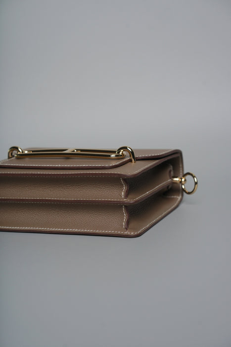 Hermes Mini Roulis in Etoupe Evercolor Ghw (Brand New)