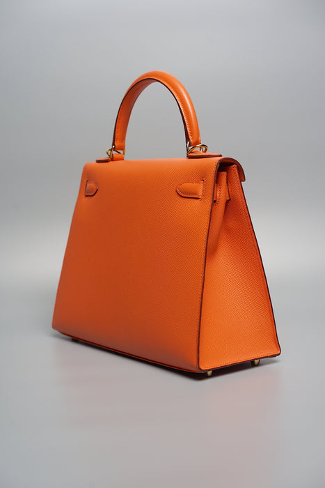 Hermes Kelly 28 Sellier in Mangue Ghw