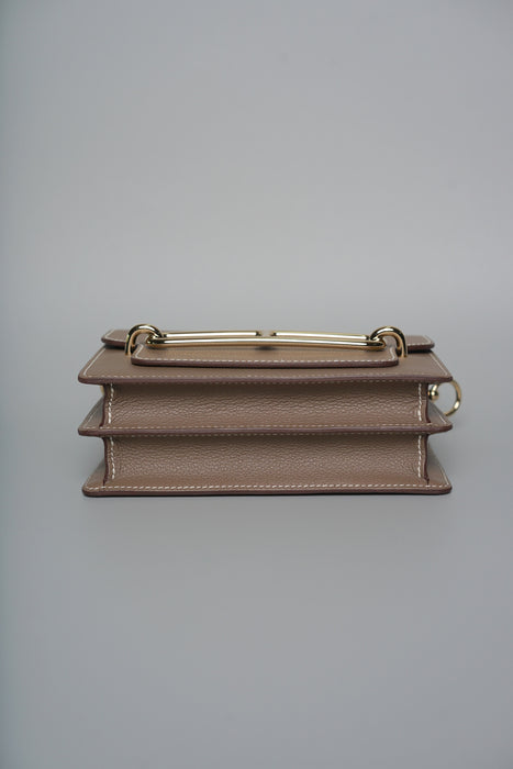 Hermes Mini Roulis in Etoupe Evercolor Ghw (Brand New)