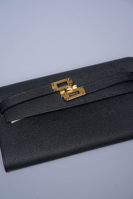 Hermes Kelly To Go in Noir Ghw (Brand New)