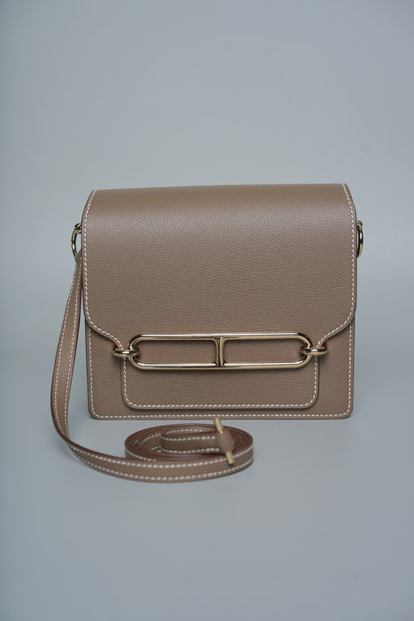 Hermes Mini Roulis in Etoupe Evercolor Ghw (Brand New)