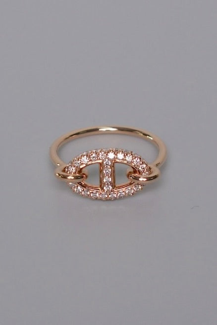 Hermes Farandole Ring in Rose Gold Size 53 (Brand New)