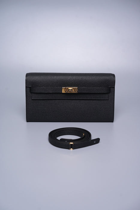 Hermes Kelly To Go in Noir Ghw (Brand New)