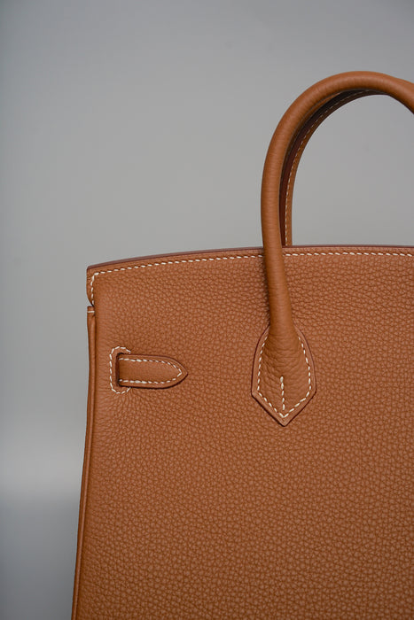 Hermes Birkin 25 in Gold Togo Ghw (Brand New)