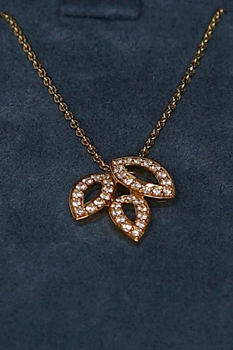 Harry Winston Lily Cluster Diamond Pendant Small in Yellow Gold (Brand New)