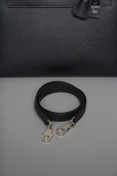 Hermes Kelly 28 in Black Epsom Sellier Phw