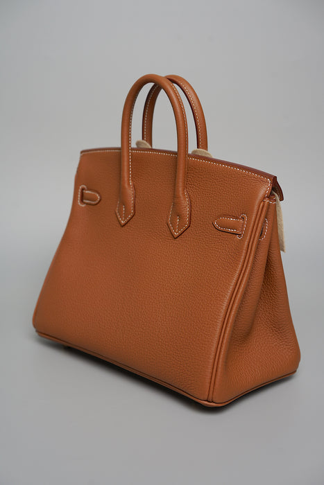 Hermes Birkin 25 in Gold Togo Ghw (Brand New)