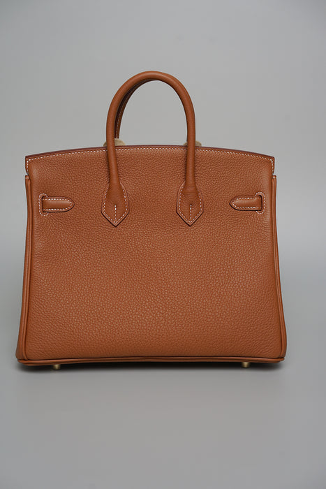 Hermes Birkin 25 in Gold Togo Ghw (Brand New)