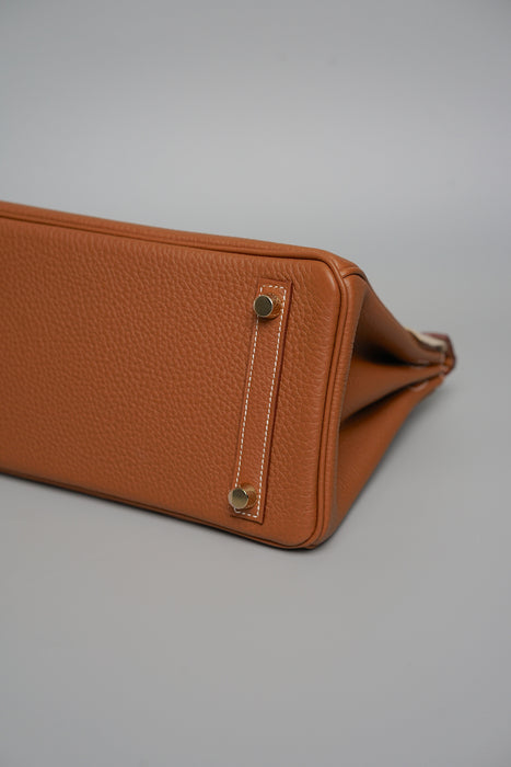 Hermes Birkin 25 in Gold Togo Ghw (Brand New)