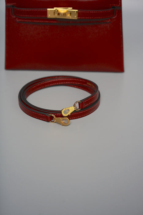 Hermes Kelly 20 in Rouge H Madame Ghw (Brand New)