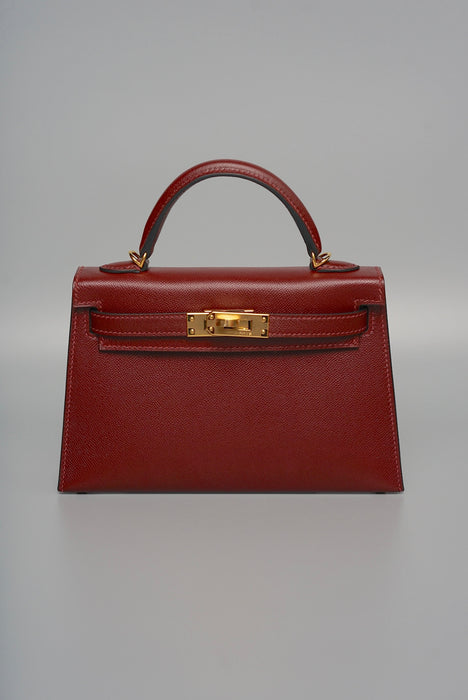 Hermes Kelly 20 in Rouge H Madame Ghw (Brand New)