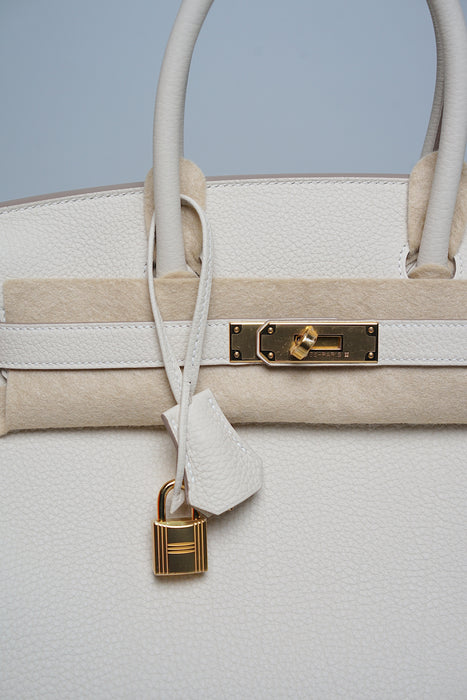 Hermes Birkin 30 in Craie Togo Ghw (Brand New)