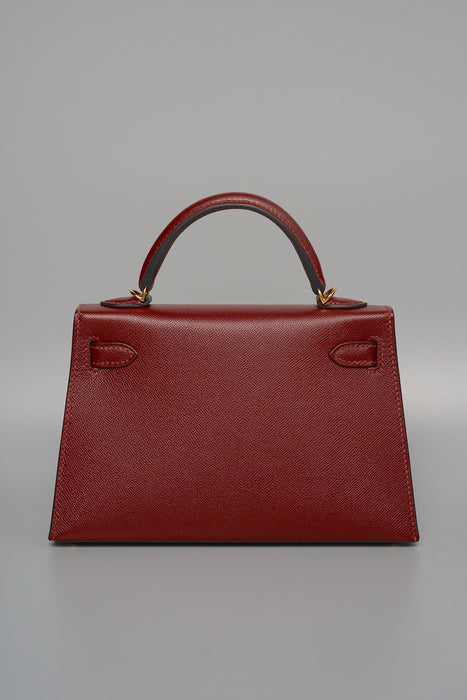Hermes Kelly 20 in Rouge H Madame Ghw (Brand New)
