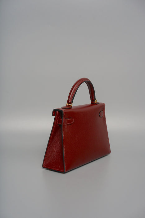 Hermes Kelly 20 in Rouge H Madame Ghw (Brand New)