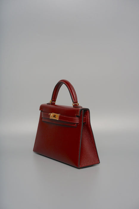 Hermes Kelly 20 in Rouge H Madame Ghw (Brand New)