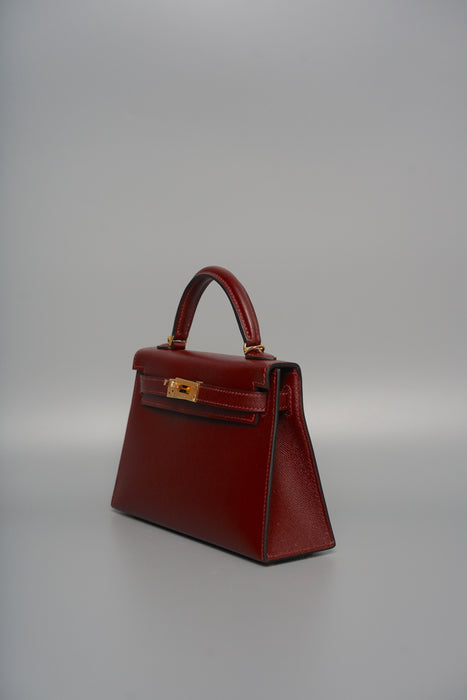 Hermes Kelly 20 in Rouge H Madame Ghw (Brand New)