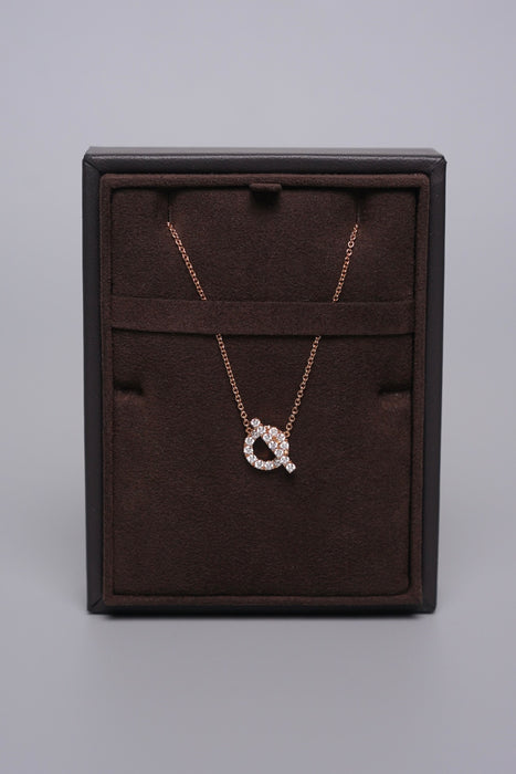 Hermes Finesse Necklace in Rose Gold (Brand New)