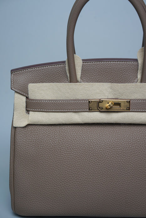 Hermes Birkin 30 in Etoupe Togo Ghw