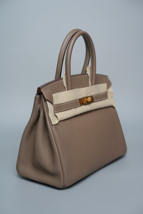 Hermes Birkin 30 in Etoupe Togo Ghw