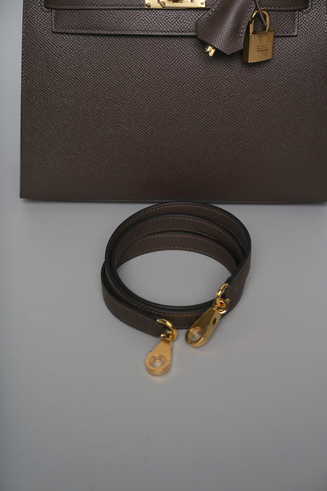 Hermes Kelly 25 in Ecorce Epsom Ghw