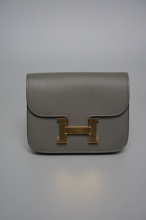 Hermes Constance Slim in Gris Meyer Ghw (Brand New)