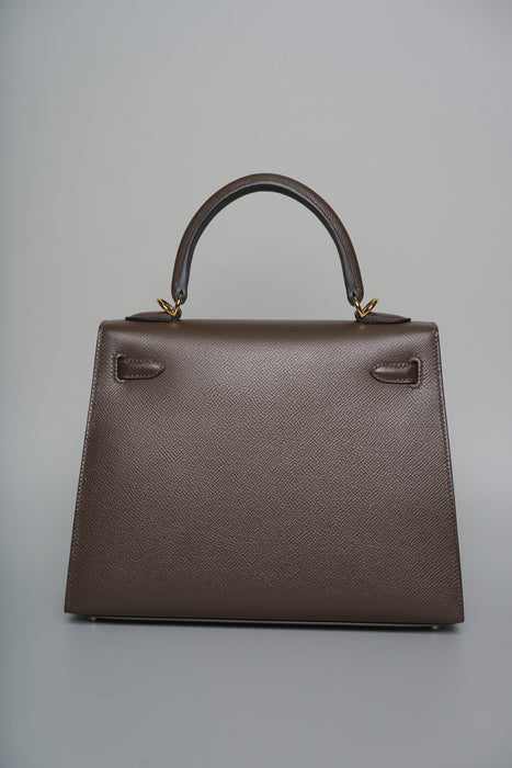 Hermes Kelly 25 in Ecorce Epsom Ghw