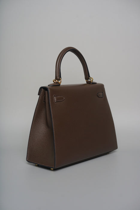 Hermes Kelly 25 in Ecorce Epsom Ghw