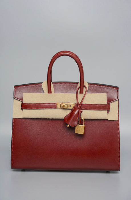 Hermes Birkin 25 in Rouge H Box Sellier Ghw (Brand New)