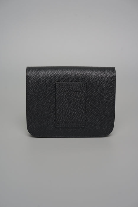 Hermes Constance Slim in Noir Ghw (Brand New)