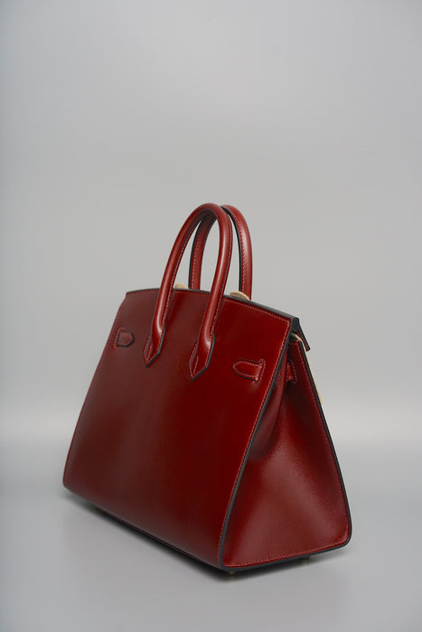 Hermes Birkin 25 in Rouge H Box Sellier Ghw (Brand New)