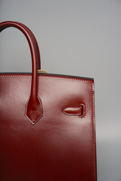 Hermes Birkin 25 in Rouge H Box Sellier Ghw (Brand New)