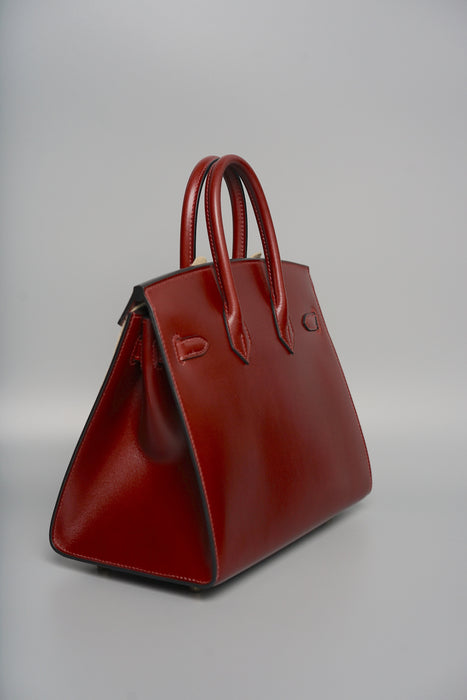 Hermes Birkin 25 in Rouge H Box Sellier Ghw (Brand New)