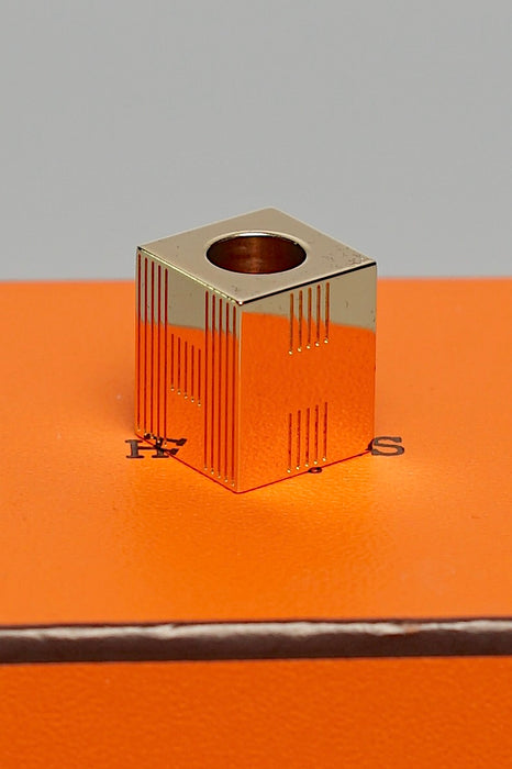 Hermes Cube Twilly Ring in Permabrass (Brand New)