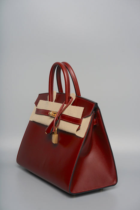 Hermes Birkin 25 in Rouge H Box Sellier Ghw (Brand New)