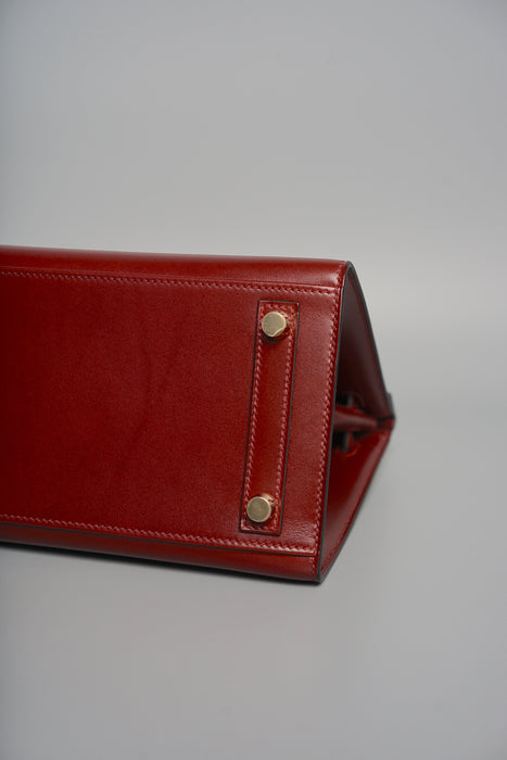 Hermes Birkin 25 in Rouge H Box Sellier Ghw (Brand New)