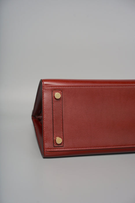 Hermes Birkin 25 in Rouge H Box Sellier Ghw (Brand New)