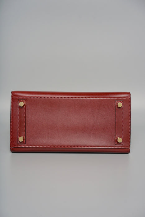 Hermes Birkin 25 in Rouge H Box Sellier Ghw (Brand New)