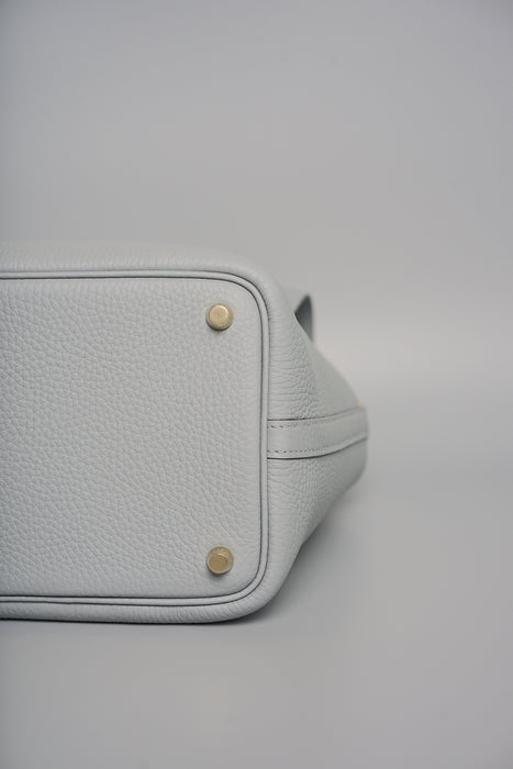 Hermes Picotin 18 Clemence in Gris Pantin Ghw (Brand New)