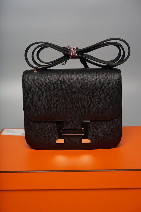 Hermes Constance 18 in Black Rghw (Brand New)