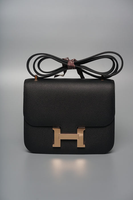 Hermes Constance 18 in Black Rghw (Brand New)