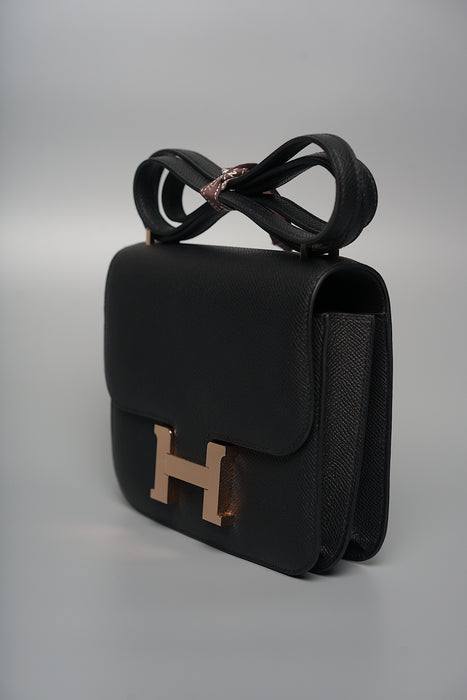 Hermes Constance 18 in Black Rghw (Brand New)