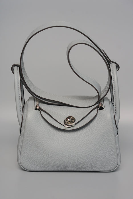 Hermes Mini Lindy II in Gris Pantin Phw