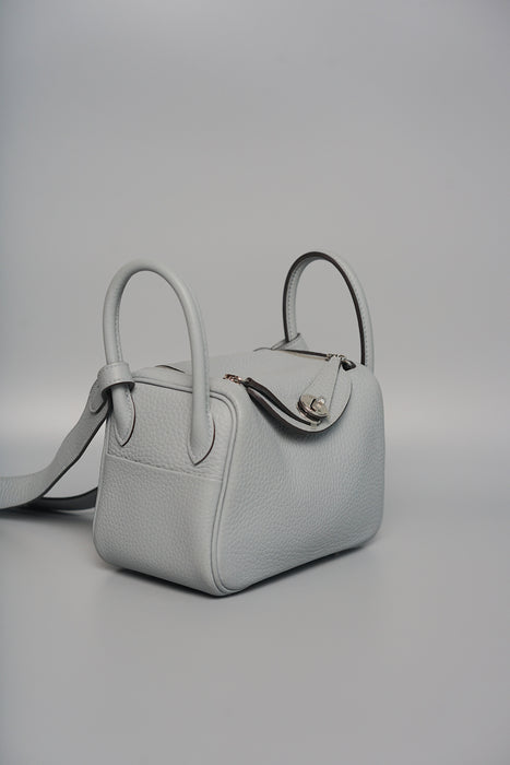 Hermes Mini Lindy II in Gris Pantin Phw