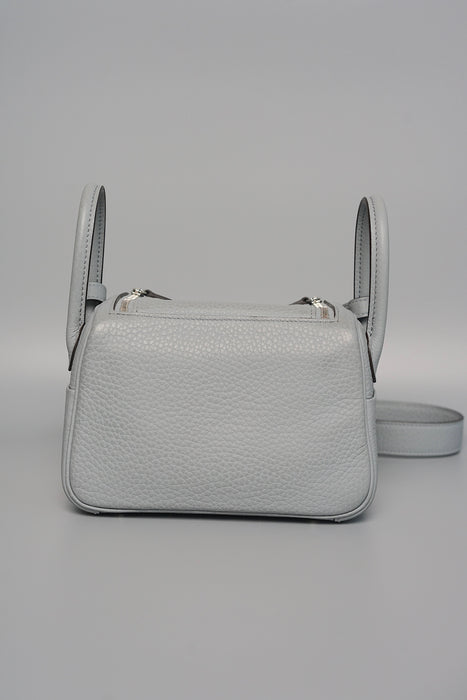 Hermes Mini Lindy II in Gris Pantin Phw
