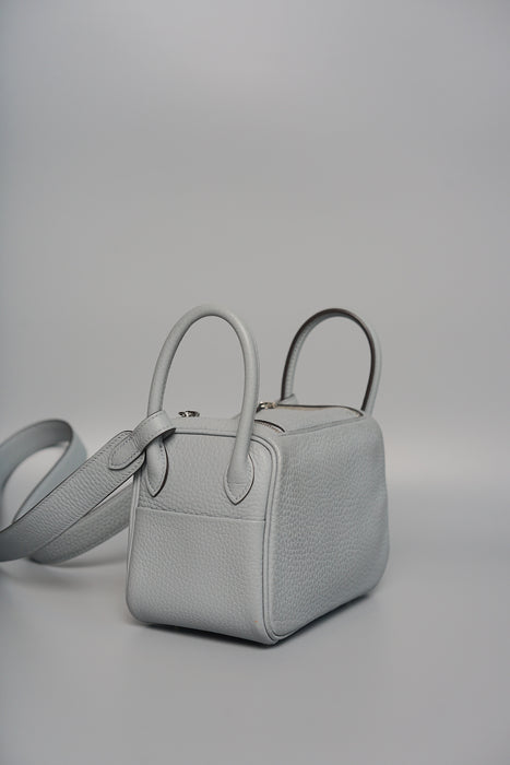 Hermes Mini Lindy II in Gris Pantin Phw