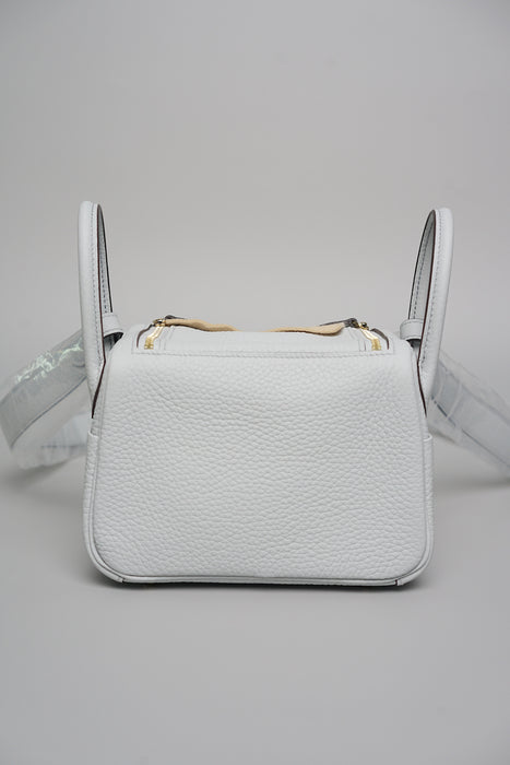 Hermes Mini Lindy in Bleu Pale Ghw (Brand New)