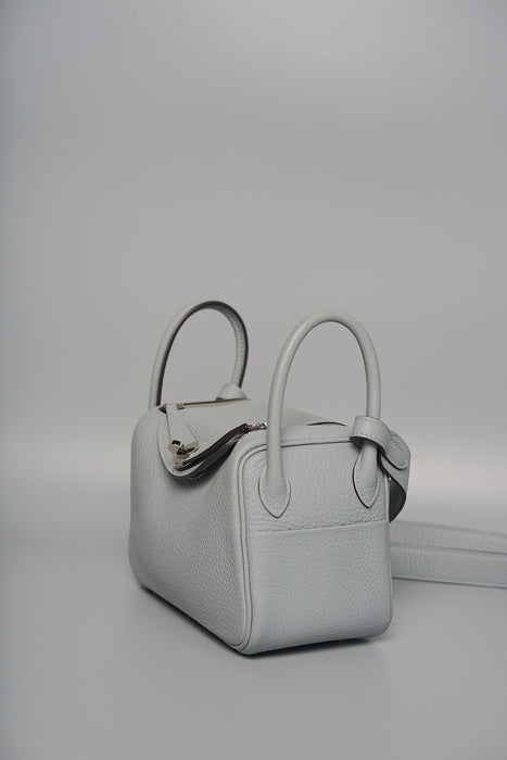 Hermes Mini Lindy II in Gris Pantin Phw