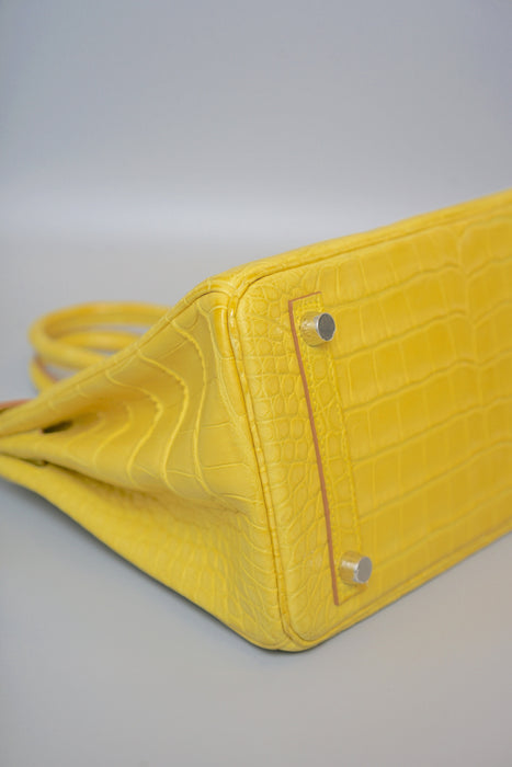 Hermes Birkin 25 in Mimosa Matte Alligator Phw (Brand New)