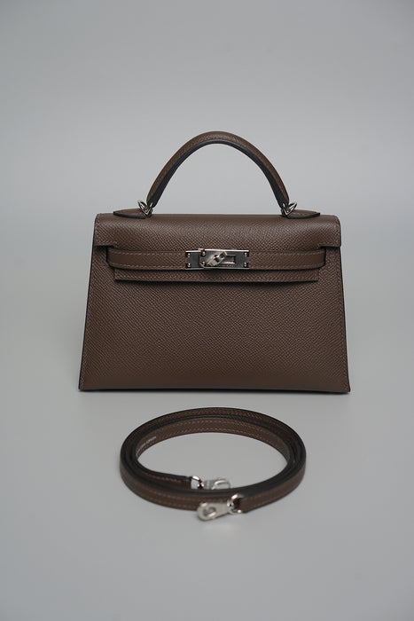 Hermes Kelly 20 in Ecorce Epsom Phw (Brand New)